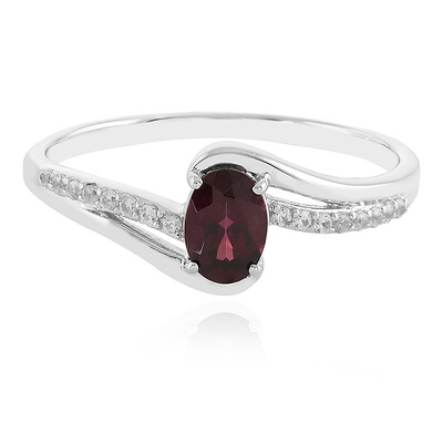 Anillo en plata con Granate de Tocantin