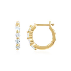 Pendientes en plata con Aguamarina