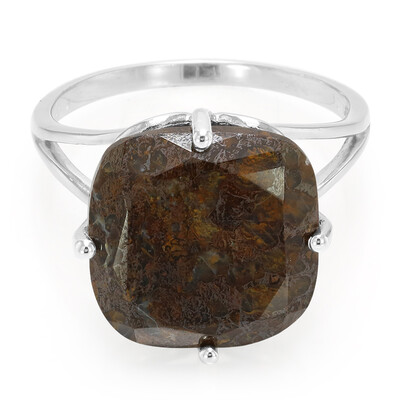 Anillo en plata con Cuarzo Dinosaurio