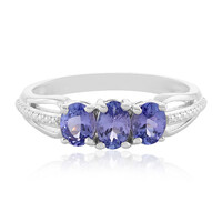Anillo en plata con Tanzanita