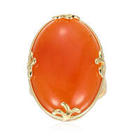 Anillo en plata con Aventurina roja