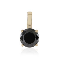 Colgante en oro con Diamante negro