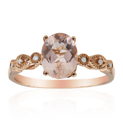 Anillo en oro con Morganita AAA (CIRARI)