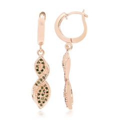 Pendientes en plata con Diamante fantasía