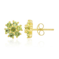 Pendientes en plata con Peridoto
