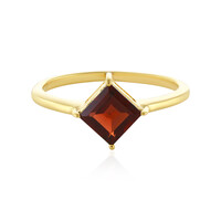 Anillo en plata con Granate de Mozambique
