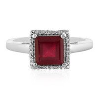 Anillo en plata con Rubí de Madagascar