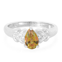 Anillo en plata con Topacio jungla