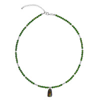 Collar en plata con Ammolita