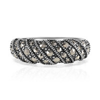 Anillo en plata con Marcasita