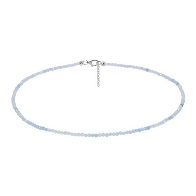 Collar en plata con Aguamarina