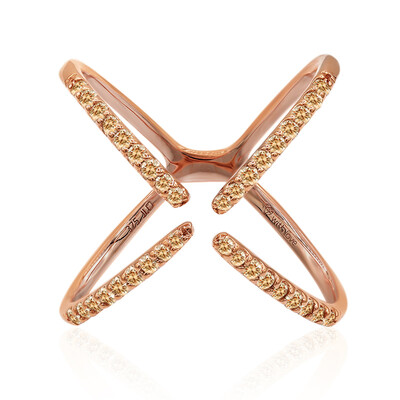 Anillo en oro con Diamante rosa de Francia de Argyle SI1 (Annette)