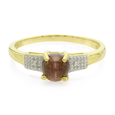 Anillo en plata con Escapolita ojo de gato