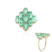 Anillo en oro con Esmeralda de Colombia