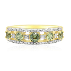 Anillo en oro con Demantoide de Madagascar (John Ferry)