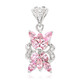 Colgante en plata con Zafiro Padparadscha