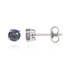 Pendientes en plata con Cuarzo místico