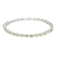 Brazalete en plata con Turmalina Paraíba