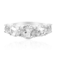Anillo en plata con Topacio blanco