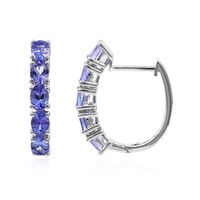 Pendientes en plata con Tanzanita