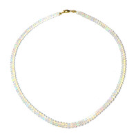 Collar en oro con Ópalo de Welo