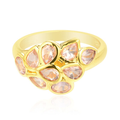 Anillo en plata con Cuarzo rosa