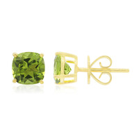 Pendientes en oro con Peridoto