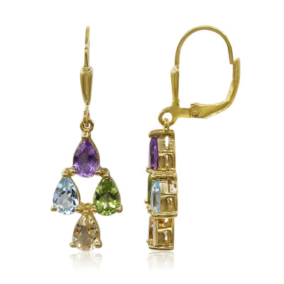 Pendientes en plata con Amatista