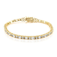 Brazalete en plata con Topacio blanco