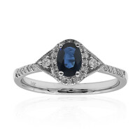 Anillo en oro con Zafiro de Ceilán (CIRARI)