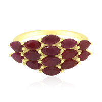 Anillo en plata con Rubí