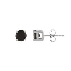 Pendientes en plata con Ónix negro