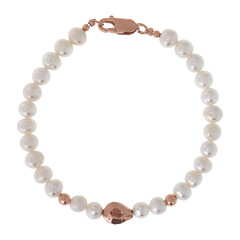 Brazalete en plata con Perla Freshwater (Joias do Paraíso)
