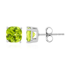 Pendientes en plata con Peridoto de Jilin