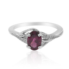 Anillo en plata con Rodolita