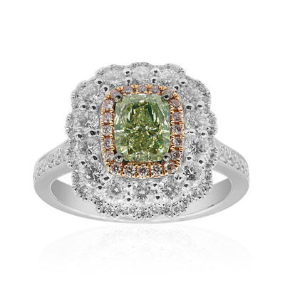 Anillo en oro con Diamante verde SI1 (CIRARI)