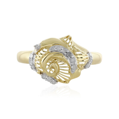 Anillo en oro con Diamante I4 (J) (Ornaments by de Melo)