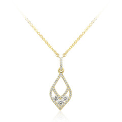 Collar en oro con Diamante limpio a lupa F (LUCENT DIAMONDS)