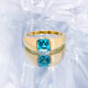 Anillo en oro con Zircón de Ratanak Kirí