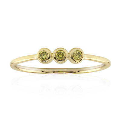 Anillo en oro con Diamante amarillo VS1 (Annette)