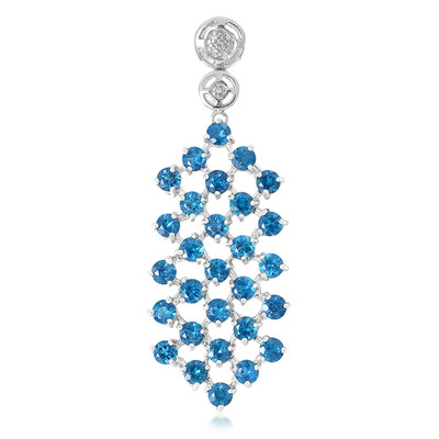 Colgante en plata con Apatita azul rey