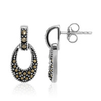 Pendientes en plata con Marcasita
