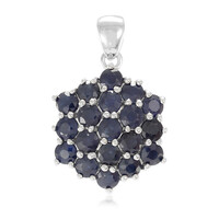 Colgante en plata con Zafiro azul