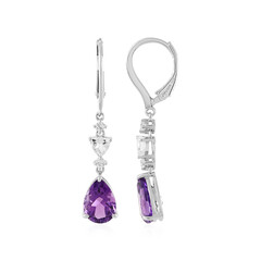 Pendientes en plata con Amatista
