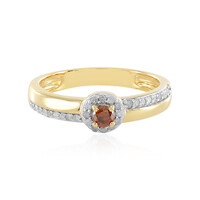 Anillo en plata con Diamante rojo I3
