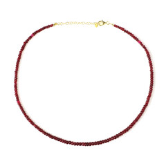 Collar en plata con Rubí