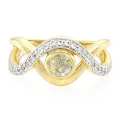 Anillo en plata con Espectrolita