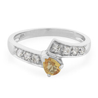 Anillo en plata con Zafiro amarillo