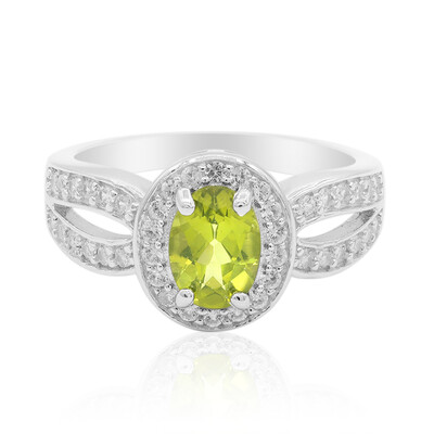Anillo en plata con Peridoto