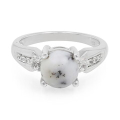 Anillo en plata con Ágata dendrítica